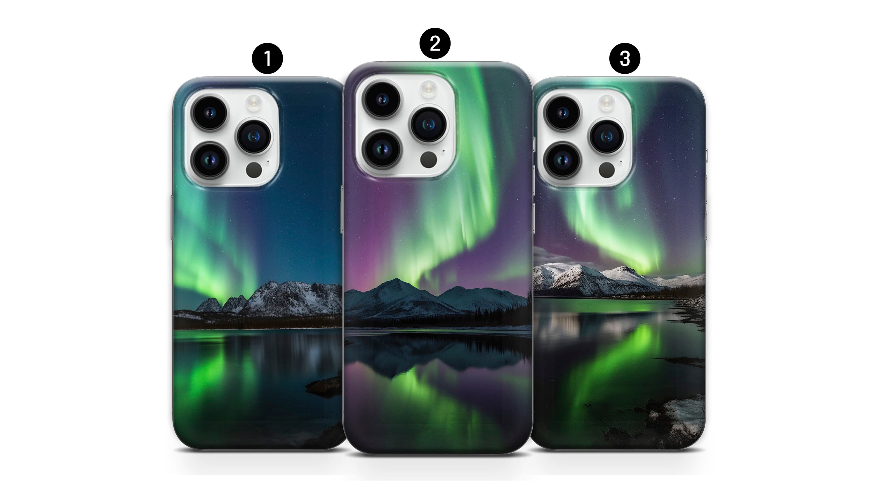 Northern Lights Phone Case Aurora Galaxy Cover Fit iPhone 14, 13