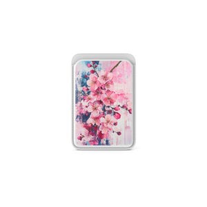 Sakura Blooming Magsafe Geldbörse magnetische Aquarell Blumen Kartenhalter passend für iPhone 16, iPhone 14, iPhone 13 Pro, 12 Mag Safe