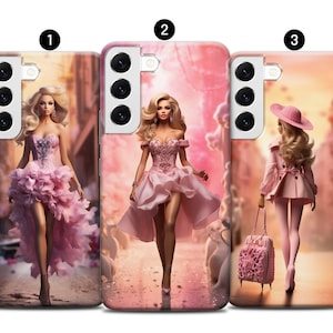 Puppen Handyhülle, Pink, 13, 12, 11, iPhone 14, 13, 12, 11, XR, XS, 8+, SE, 7 und Samsung S10, A73, S21FE, A13, A52 - Google Pixel