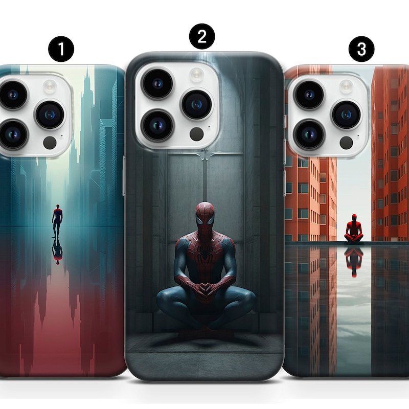 Spiderman Cartoon Phone Case Etsy