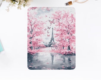 Eiffel Tower Sakura iPad Case Parisian Style cover for iPad 12.9, 10.9, iPad Pro 13, ipadpro case with pencil holder, ipad Gen 6 case