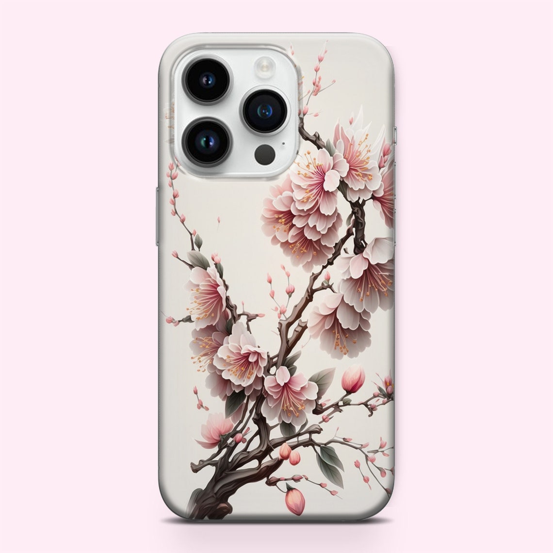 Sakura Phone Case Cherry Blossom Cover Fit iPhone 14 Pro Max, 13, 12, 11, XS, XR, SE 2020, 6/7 ...