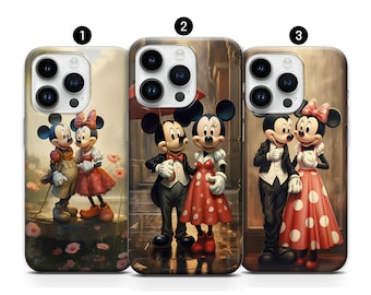 Mickey Minnie-hoesje, Cartoon-hoesje, Disney-hoesje iPhone 14, 13, 12, 11, XR, XS, 8+, SE, 7 en Samsung S10, A73, S21FE, A13, A52 - Google Pixel