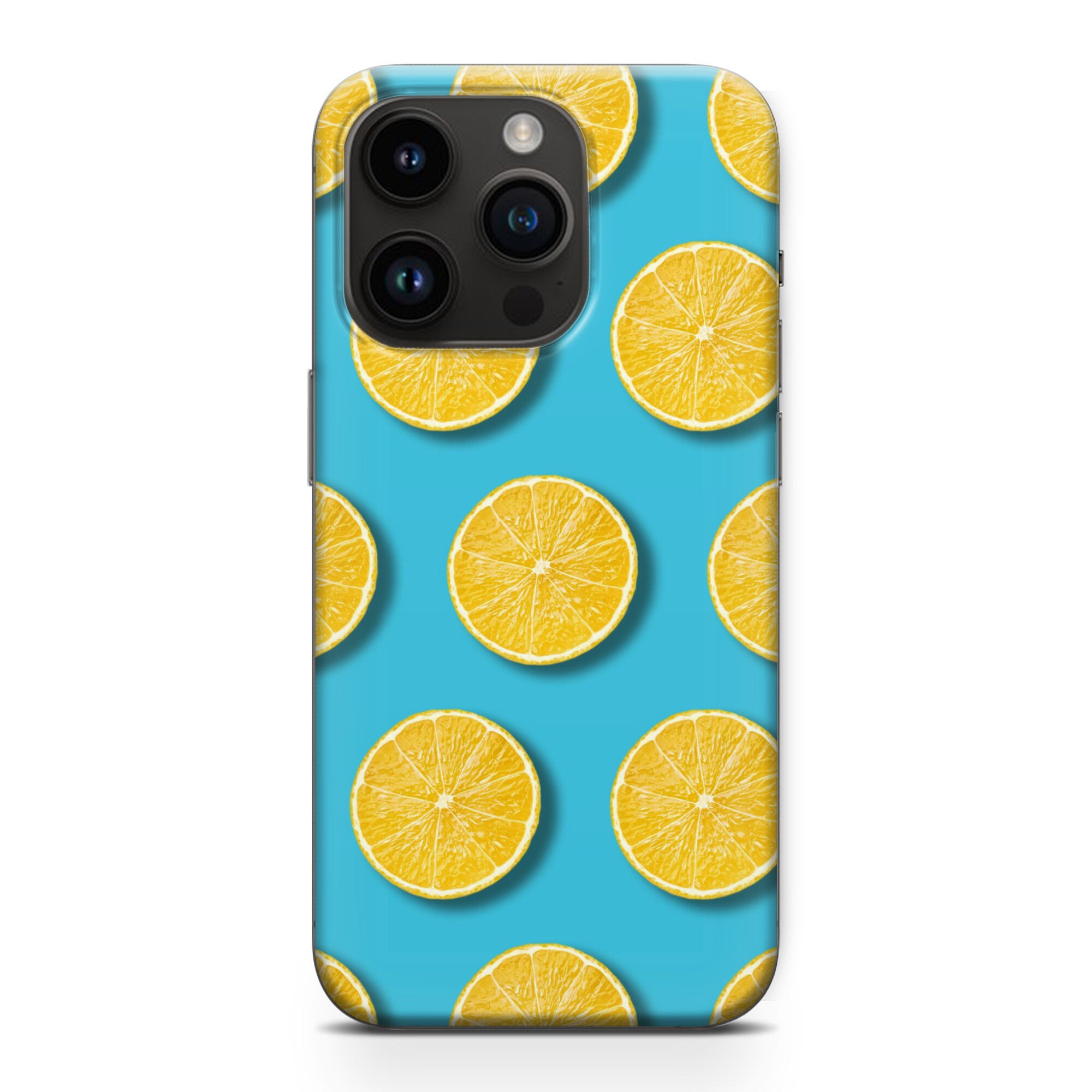 Lemon Phone Case Fruit Summer Tropical Cover iPhone 14, 13, 12, 11, XR