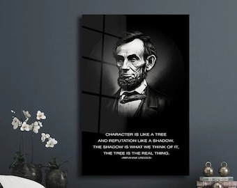 Abraham Lincoln Canvas Motivational Quotes Wall Decor Abraham Lincoln Poster Inspirational Decor For Office Acrilyc Print Home Wall Art Deco