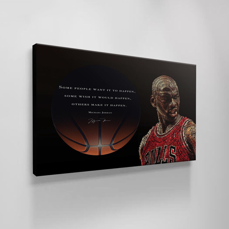 Michael Jordan Wall Decor Motivation Print Wall Art Etsy Australia
