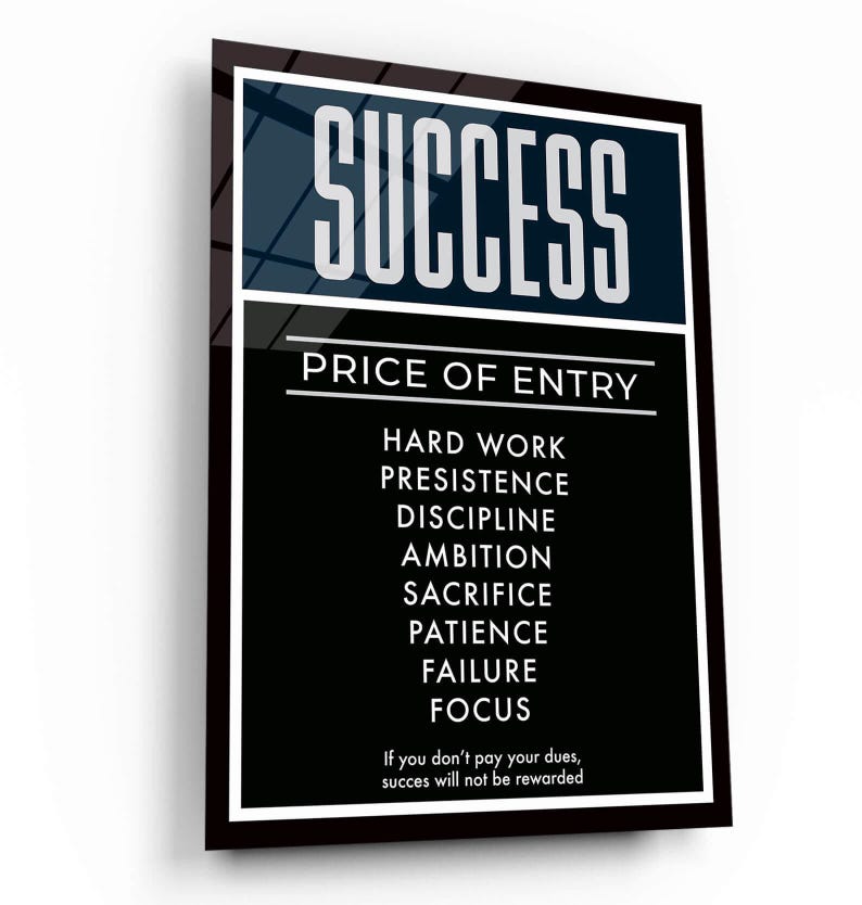 Success Noun Canvas Print: Modern Office Motivational Wall Art image 5