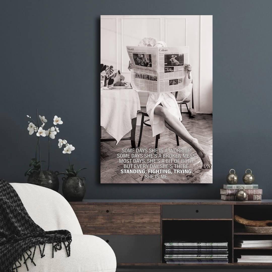 Some Days Motivational Quotes Success Woman Canvas Art Print Office Wall Art Home Decor Inspirational Acrylic Print Gift Ideia Wall Canvas