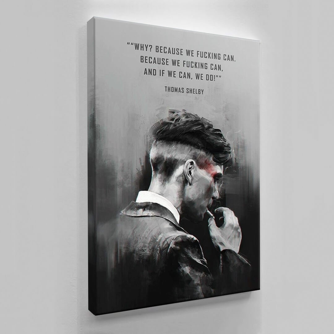 Discover Thomas Shelby Motivation Quote Poster For Office Canvas Wall Decor Inspirational Art Canvas