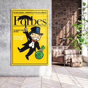 Alec Monopoly &#39;To Infinity&#39; Canvas Art Print - Luxury Office Decor