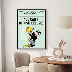 Alec Monopoly Acrylic Canvas Print: Luxury Office Wall Art