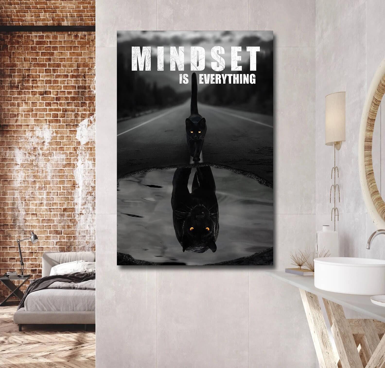 Mindset is Everything Canvas Print: Motivational Office Wall Art - Etsy