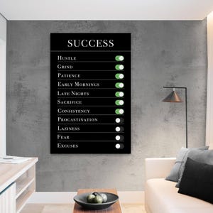 Success Rules Motivation Wand Kunst Dekor Inspirierende Leinwand Druck Home Wand Dekor Business Office Kunst Poster Motivationszitate