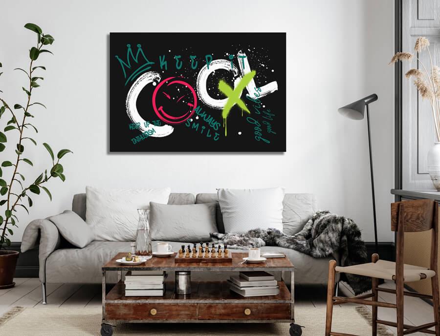 Keep It Cool Motivational Inscription Art Modern Art Kids Wall Art Children's Room Art Custom Print Personalised Gift Inspirational Print