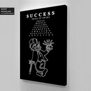 Monopoly Man Success Acrylic Glass Art Print, Modern Wall Decor image 2