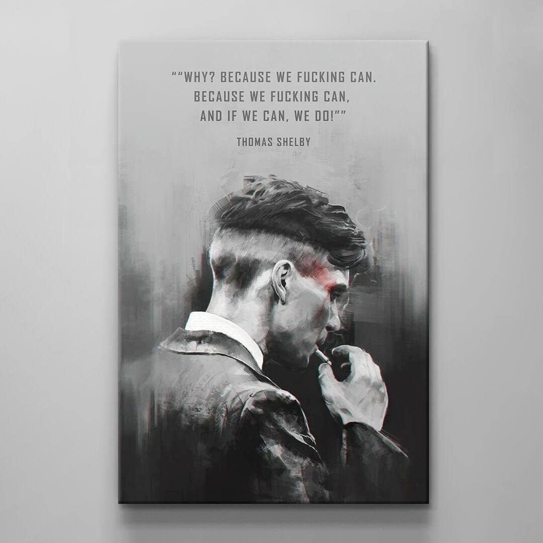 Discover Thomas Shelby Motivation Quote Poster For Office Canvas Wall Decor Inspirational Art Canvas