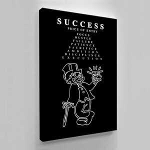 Monopoly Man Success Acrylic Glass Art Print, Modern Wall Decor image 3