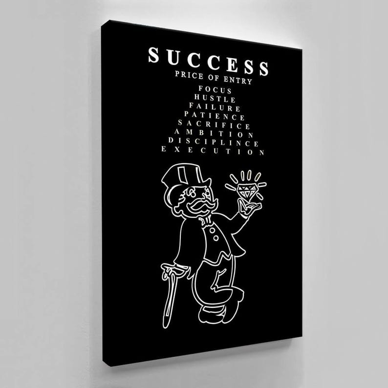 Monopoly Man Success Acrylic Glass Art Print, Modern Wall Decor image 3