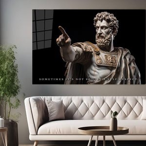 May include: A black and white image of a marble bust of a man with a beard and a quote that reads "Sometimes it's not ego, it's self respect."