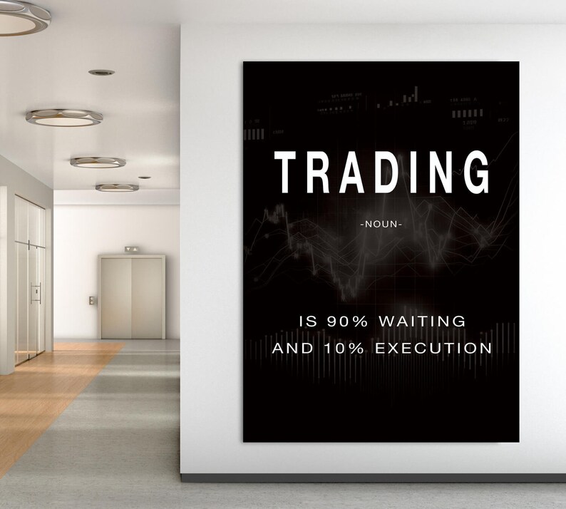 Trading Decor Trading Noun Wall Decor Trading Money Trader Rules for Success - Etsy