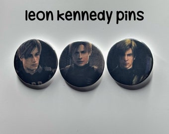 Leon Kennedy Pin-Back Buttons