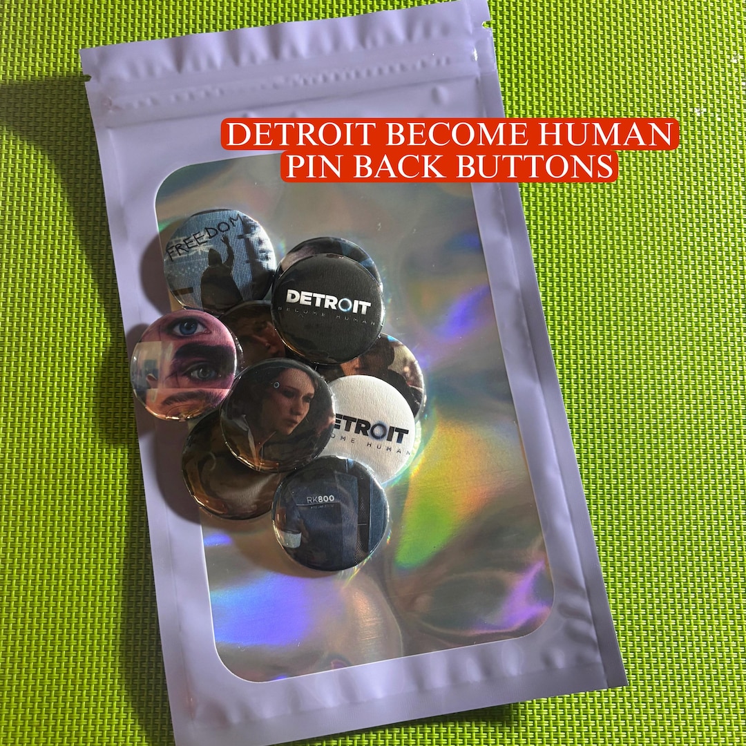 Human Button Detroit Become Human Pin-back Buttons - Etsy