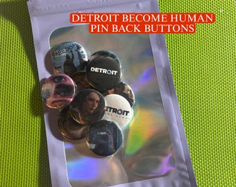 Detroit Become Human Pin-Back Buttons