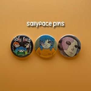 Sallyface Pin-Back Buttons