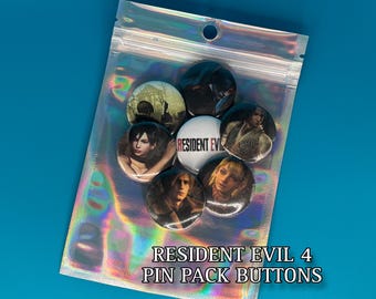 Resident Evil 4 Pin-Back Buttons