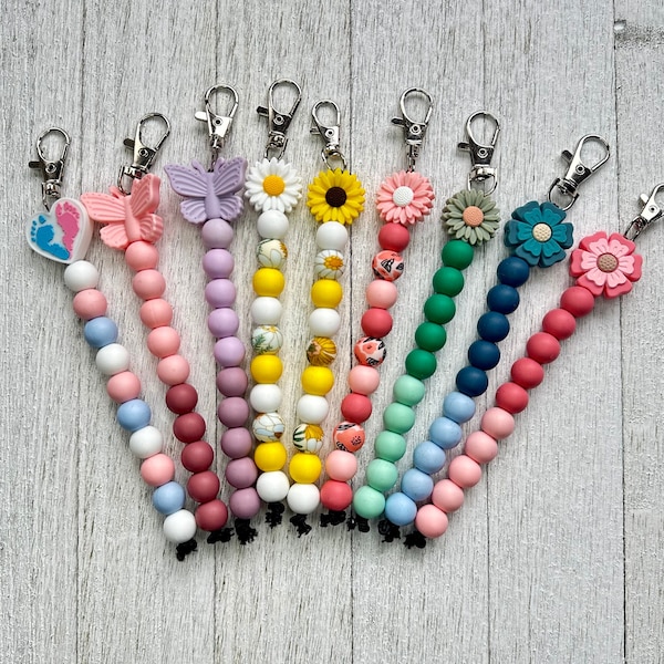 Labor and Delivery Cervical Dilation Beaded Keychain/Badge Buddy
