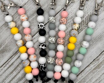 Cervical Dilation Beaded Keychain: Midwife Nurse Gift
