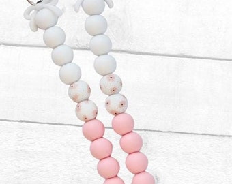 Cervical Dilation Beaded Keychain/ Labor and delivery/Badge Buddy/Flower chain/Valentine gift for her/Gift for nurse bestie/Practical tool
