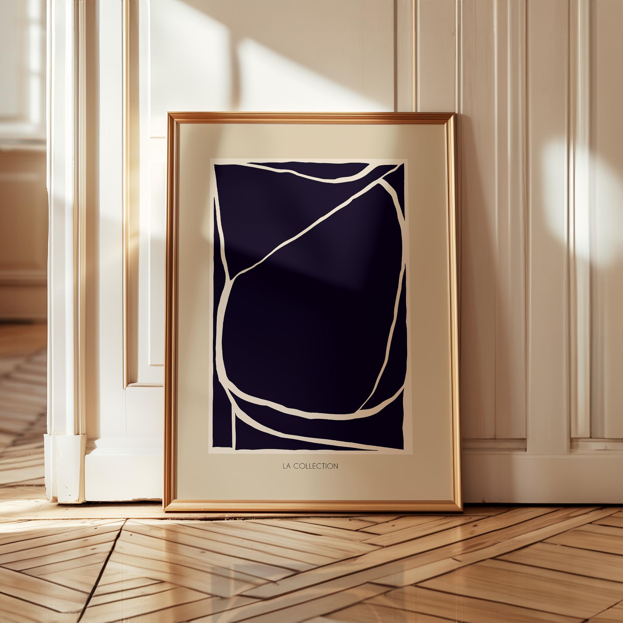 Modern Abstract Fine Line Art Print: Black Beige (digital Download) - Etsy
