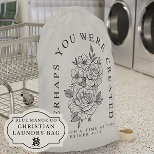 Personalized Laundry Bag| Monogrammed Laundry Bag| Graduation Gift| Religious Gift for her| Back to School Gift| Customized Laundry