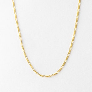 ANGI 14k Gold Fill Figaro Necklace | Figaro Chain | Sterling Silver | Elegant Chain | Layering Figaro Chain | Gift  | Birthday | Gift
