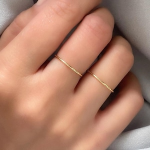 CICI 14k Gold Fill Band Ring | Simple Ring | Dainty Ring | Minimalist Ring | Gift | Stacking Ring