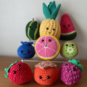 Handmade Crochet Fruit Toy: Kawaii Decor Gift