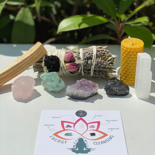 Energy Cleansing, Crystal Set, Crystal Cleansing Set,  Healing Set, Crystals for New Start in Life