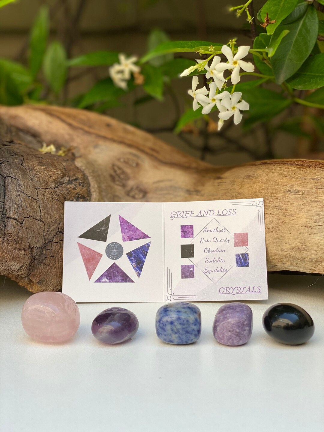 Crystals for Grief and Loss Crystal Set Healing, Crystal for