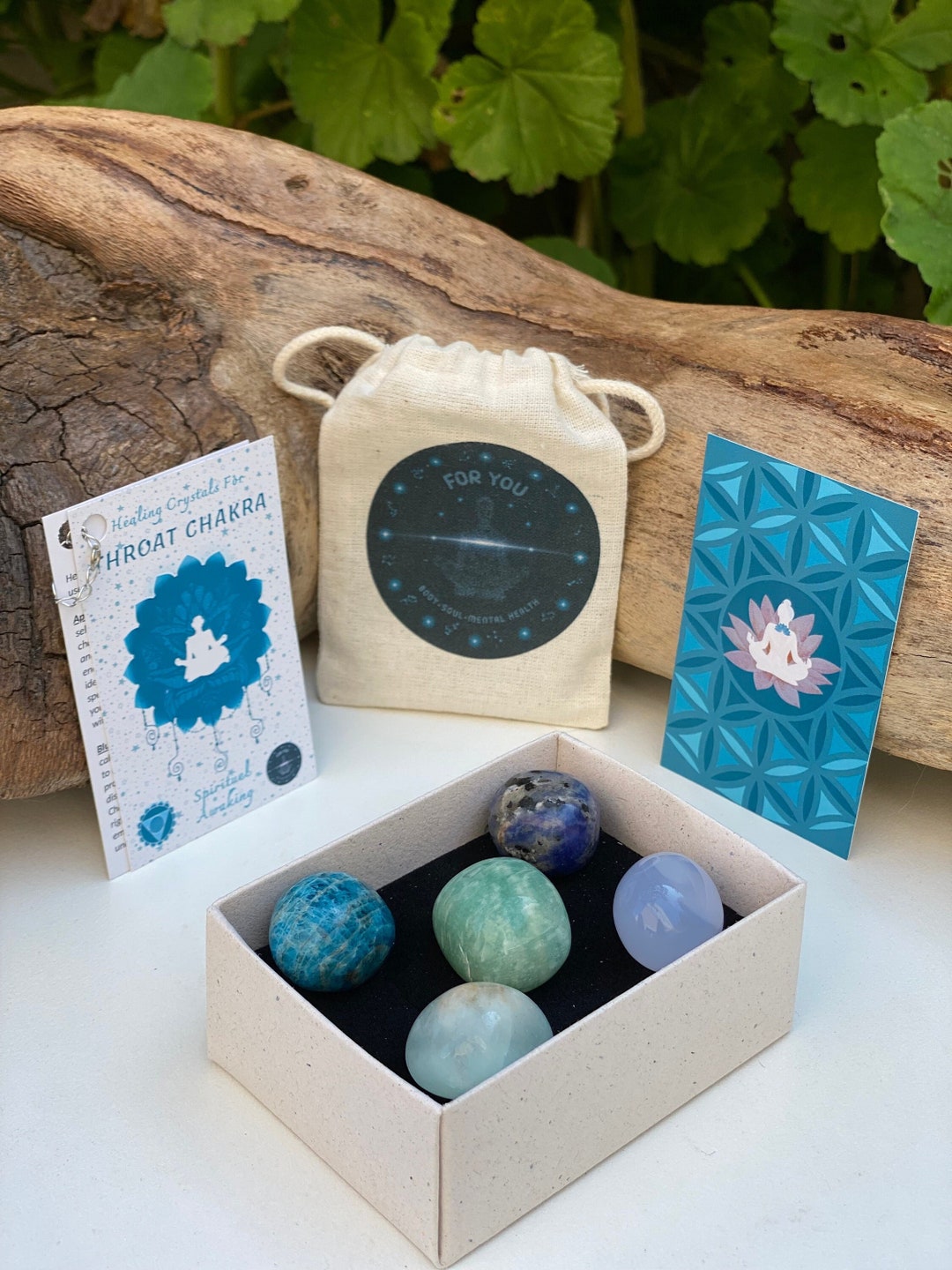 Throat Chakra Crystals, Healing Crystal Kit, Throat Chakra, Gemstone