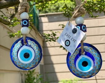 Evil Eye Wall Hanging, House Protection, Home Decor, New Home Gift Idea, Home Protection, Good Luck, Protection Charm, Baby Shower Gift