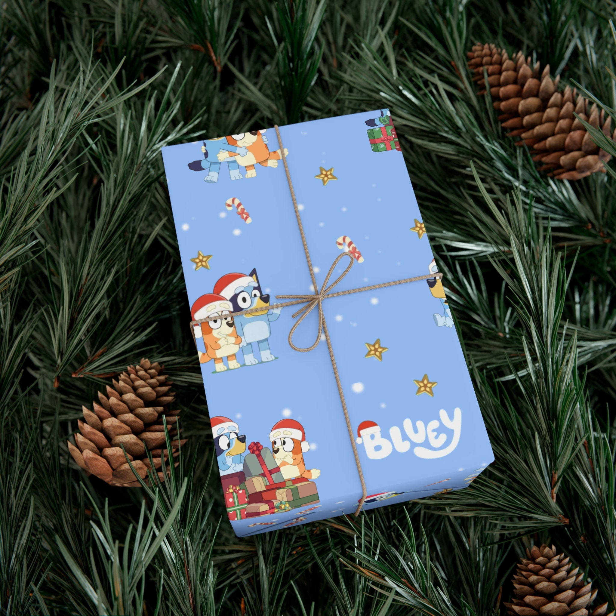 Bluey Christmas Wrapping Paper Etsy Bluey christmas wrapping paper etsy