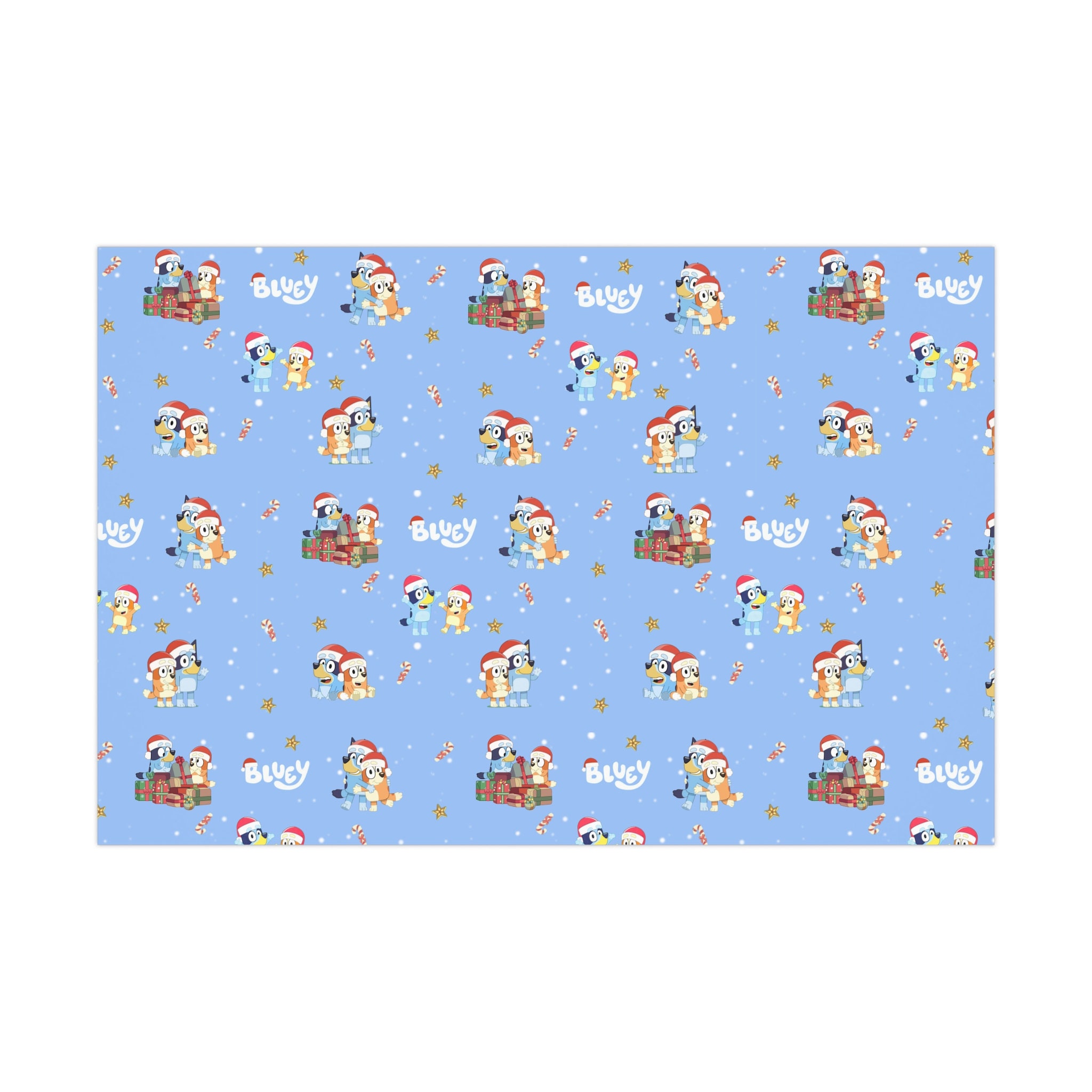 Bluey Christmas Wrapping Paper Etsy Bluey christmas wrapping paper etsy