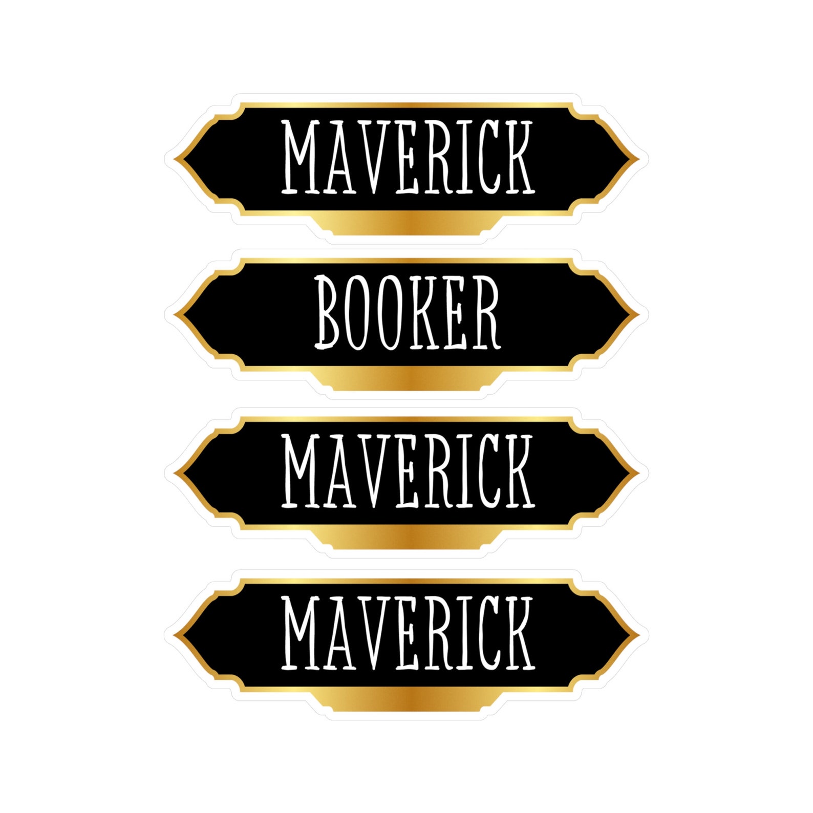 Name Plate Decals Horse Bucket Labels Vinyl Name Plate Decals horse ...
