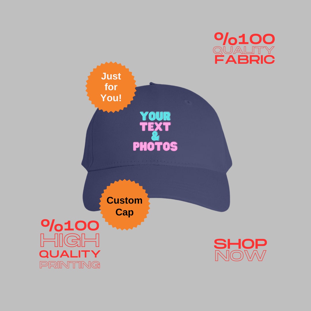 COTTON CUSTOM Cappersonalized Caps, Customized Hats, Unique Headwear