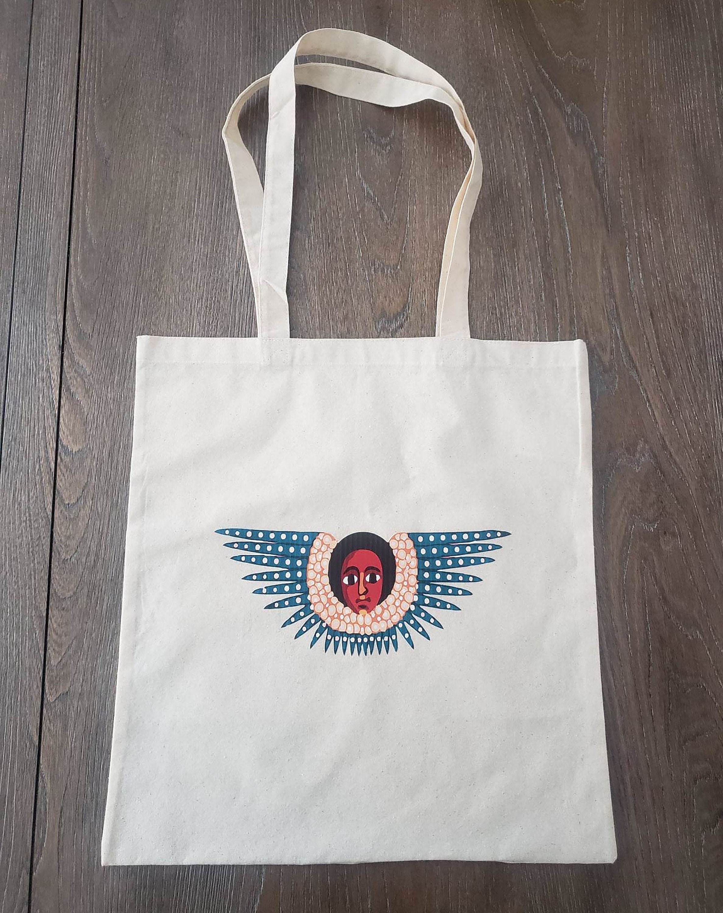 Ethiopian Cross Tote Bag : Red | Konjo Arts & Design