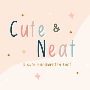 Leuk en netjes handgeschreven lettertype voor het maken van aantekeningen Netjes schrijven Vet geschreven studentenhandschrift Digitale planner Studie iPad Goodnotes Notability