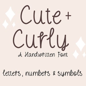 Schattig en krullend Een handgeschreven handschriftlettertype handschrift schattig voor studie iPad download handgeschreven gewone tekstlettertypen eenvoudige student
