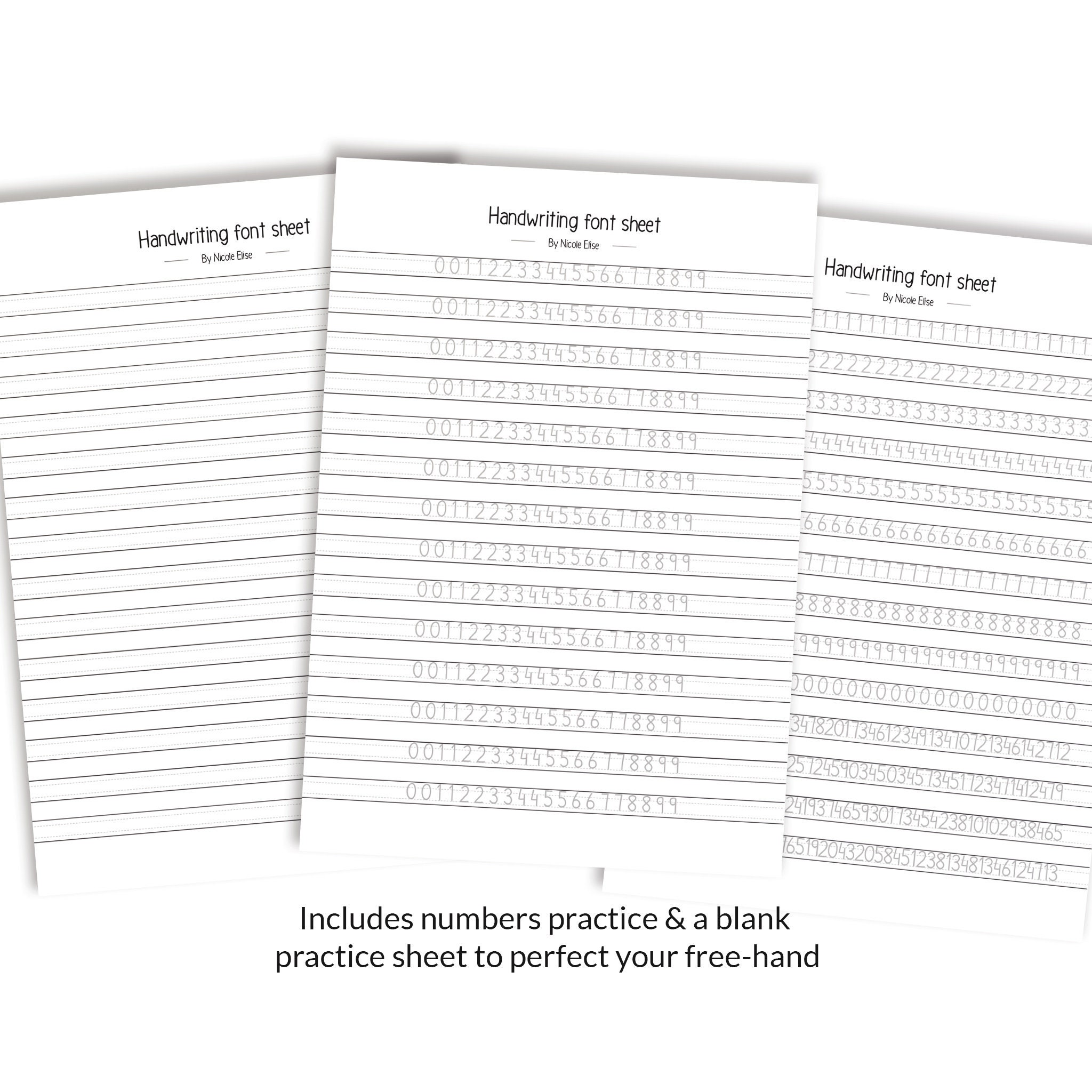 Note Writing Practice 99 Page Student Notes Hand Writing Practice Workbook Sheet Printable ...
