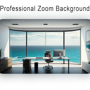 Virtual background | Sea View office | Zoom | Microsoft Teams | Facebook | Wallpaper| Google Meet | Backdrop | Water view | Beach ocean view